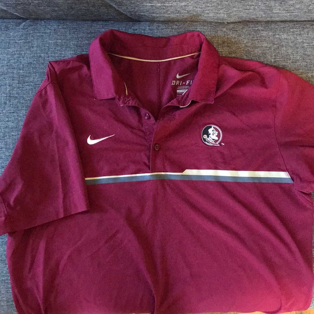 Nike FSU Seminoles Coaches Polo 2017 Large